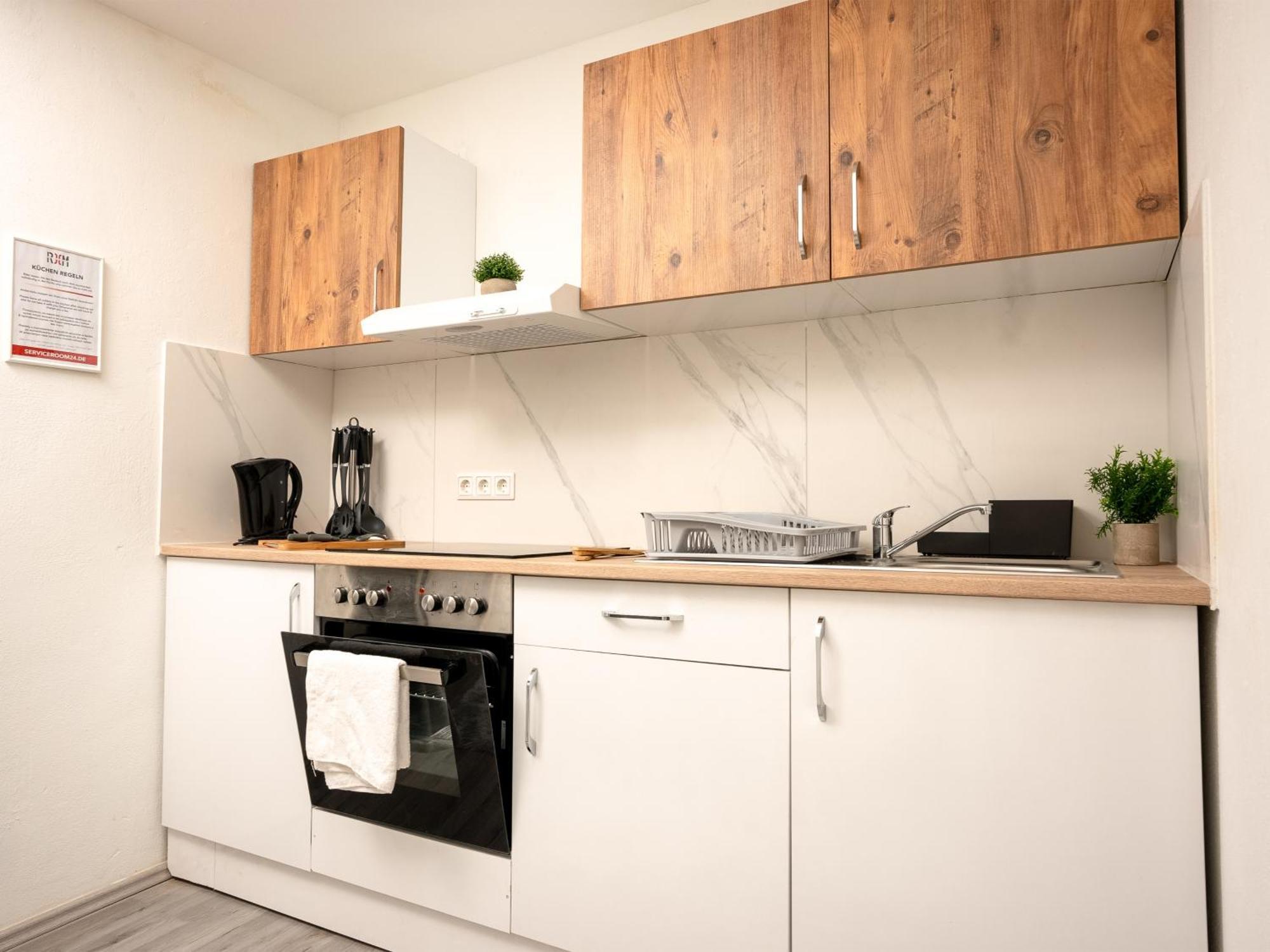 Serviceroom24 - Apartment 4 In Herten Wlan - Smart-Tv - 24-7 Check-In Und Kueche Eksteriør bilde